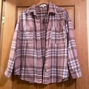 No Comment pink flannel